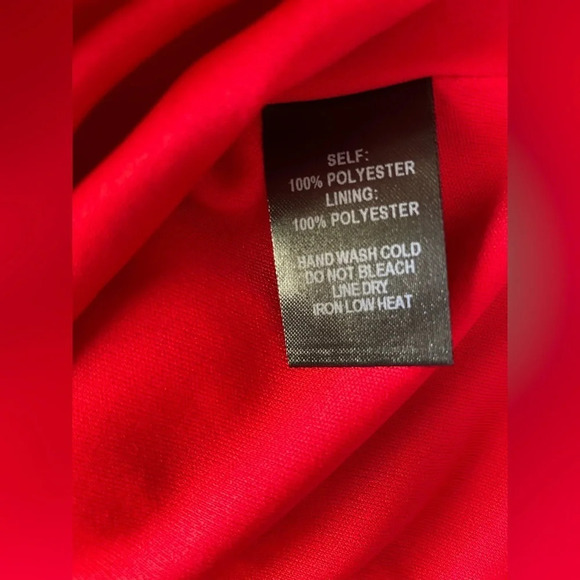 Lulus Center of Attention Red Flounce Sleeve Dress size M - Picture 8 of 16